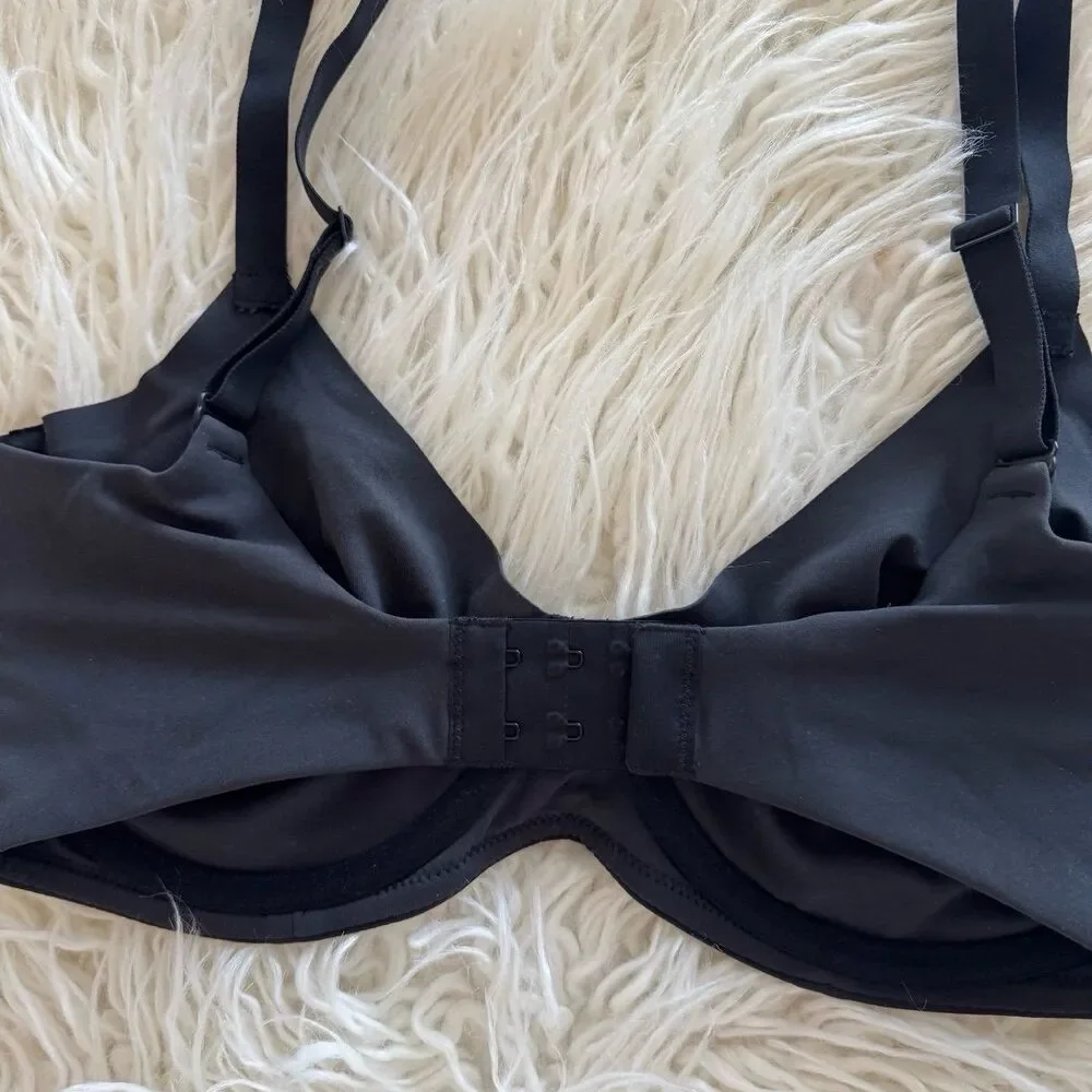 Skims Fits Everybody Unlined Demi Bra Onyx Size 34H - Picture 5 of 5